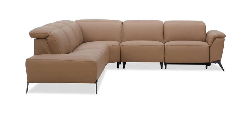 Valencia 5-Piece Left-Facing Power Reclining Sectional - Blanca Macha