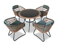 Ibiza 5-Piece Patio Dining Set 