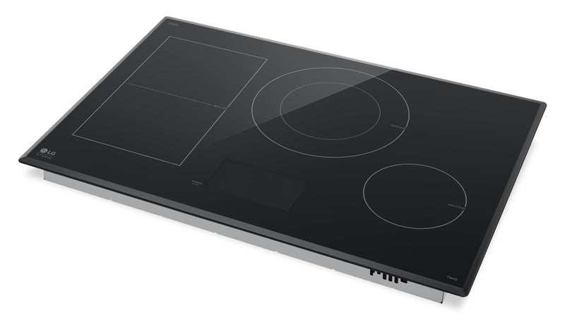 LG Studio 30\" Smart Induction Cooktop with UltraHeat™ - Black - CBIS3018BE 