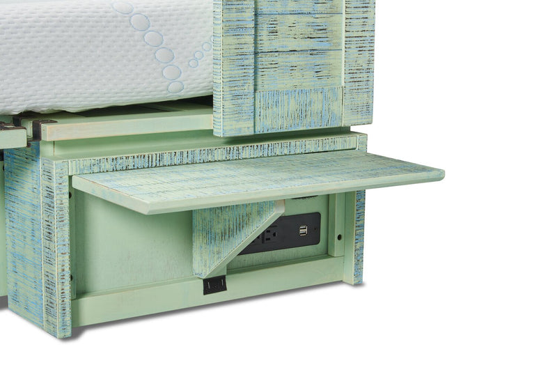Parker Cabinet Bed, Seafoam - Queen Size