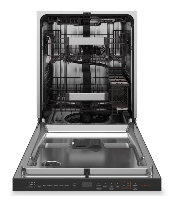 Café 24” 39 dBA Smart Dishwasher with Ultra Wash Top Rack – Platinum Glass - CDP888M5VS5