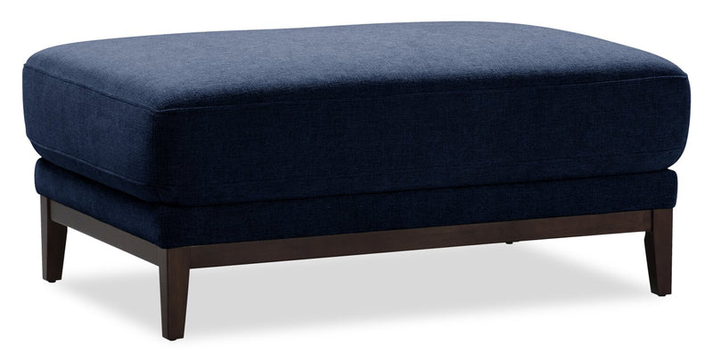 Horizon 44.09\" Fabric Ottoman - Navy