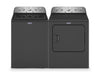 Maytag 5.5 Cu. Ft. Top-Load Washer with Power™ Impeller and 7 Cu. Ft. Gas Dryer with Steam - Volcano Black