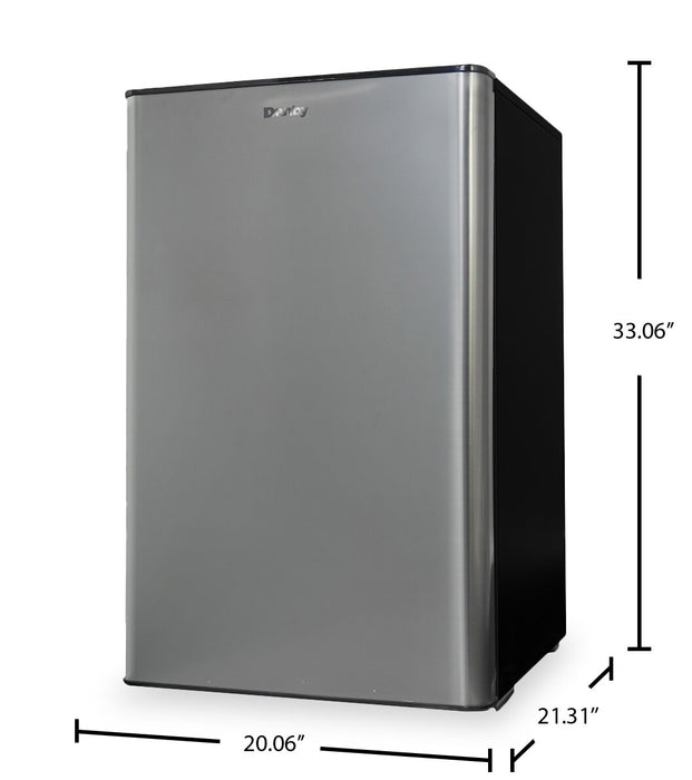 Danby 20.62\" 4.4 Cu. Ft. Single-Door Mini Fridge - Stainless Steel - DAR044A9SLDB