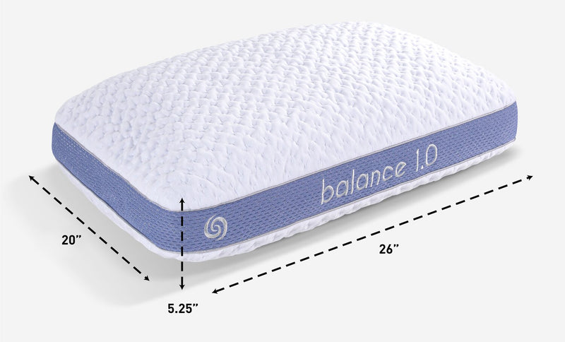Bedgear Balance 1.0 Performance Queen Pillow – Stomach Sleeper 