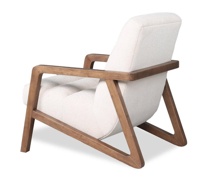 Cove 28\" Chenille Fabric Accent Chair – Taupe 