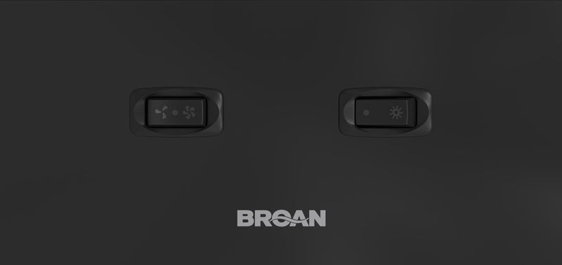 Broan GLA1 Series 42\" Under-Cabinet Range Hood – Black - GLA1423BL