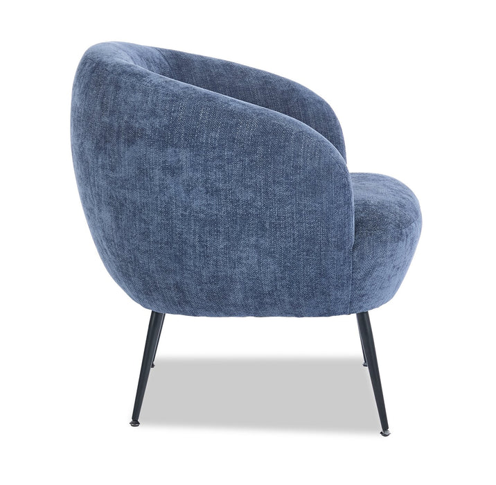 Nova 28.7\" Boucle Fabric Accent Chair - Blue