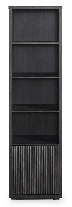 Brenner 20\" Bookcase Pier with Storage – Charcoal 