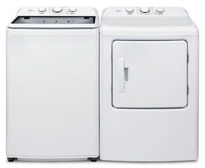 Midea 4.5 Cu. Ft. Top Load Agitator Washer and 7.0 Cu. Ft. Electric Dryer – White 