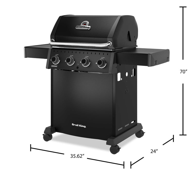 Broil King Crown 410 Shadow 40,000-BTU Propane Gas Grill - Black – 865054
