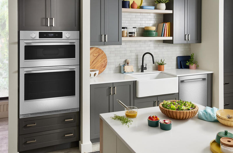 KitchenAid 30\" Smart Electric Combo Wall Oven - PrintShield Stainless - KOEC730SPS