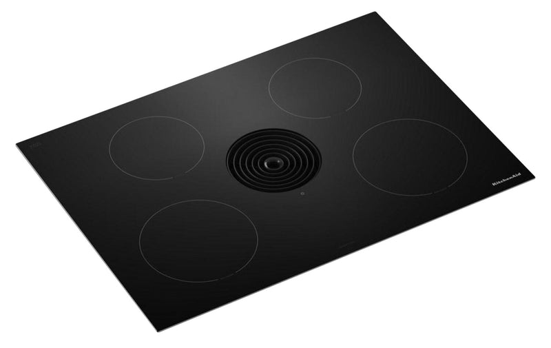 KitchenAid 30\" NextGen Induction Downdraft Cooktop with 4 Cooking Zones – Black - KCID930SBL