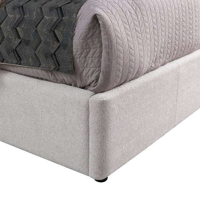 Nico Fabric Storage King Bed – Grey
