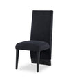 Vega Dining Chair with Polyester Fabric - Black