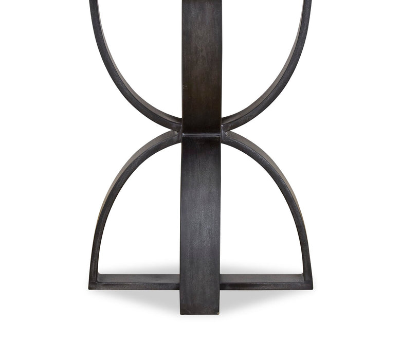 Brewer 20” Industrial Solid Wood Round End Table - Rustic Honey