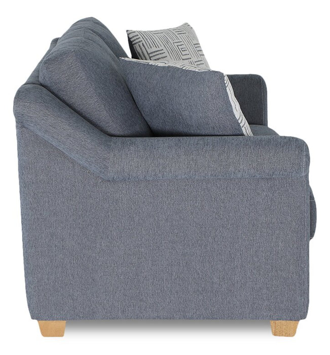 Finesse 59\" Contemporary Chenille Fabric Loveseat - Flint Moss