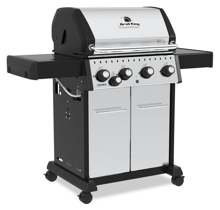 Broil King Crown™ S 440 Natural Gas Grill with Side Burner in Stainless Steel - 865367