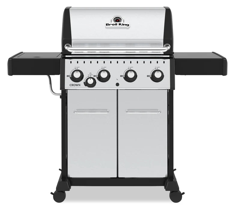 Broil King Crown™ S 440 Natural Gas Grill with Side Burner in Stainless Steel - 865367