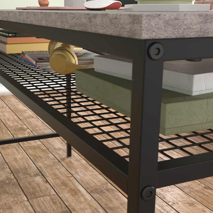 Bradley 55.91\" L-Shaped Office Desk with Cabinet – Prime Oak