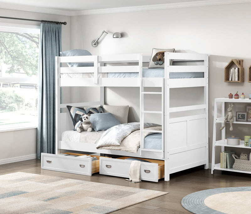 Quinn Trundle Drawers for Bed or Bunk, Set of 2 - White