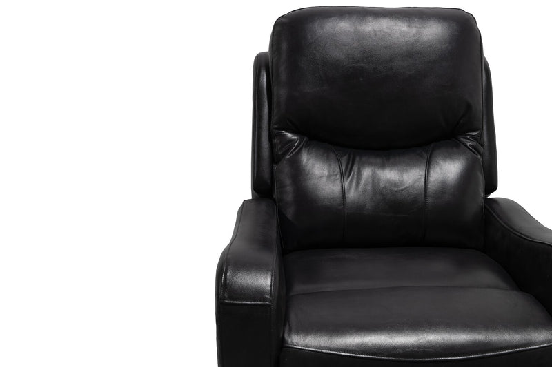 Elli 32\" Faux Leather Swivel Glider Reclining Chair – Black