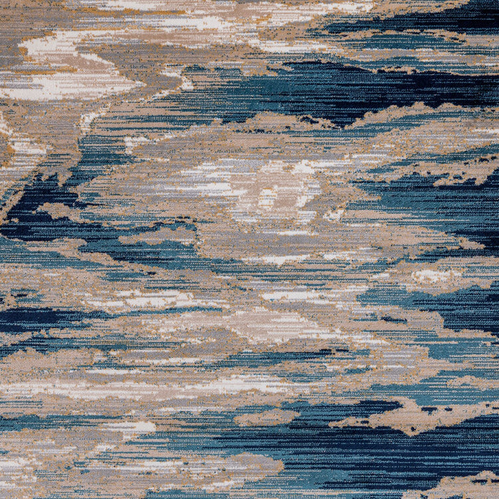 Samantha Multi-Coloured Contemporary Area Rug – 6'7\" x 9'6\" 