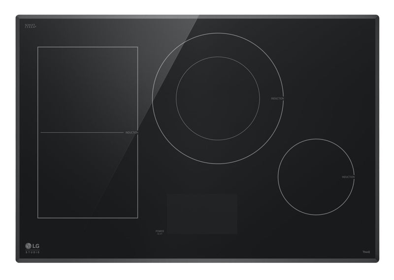 LG Studio 30\" Smart Induction Cooktop with UltraHeat™ - Black - CBIS3018BE 