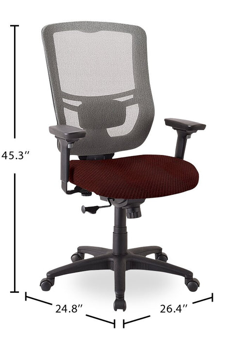 Tempur-Pedic Dante 26.4\" Office Chair - Red with Mesh Back