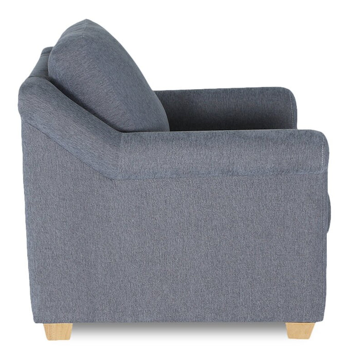 Finesse 37\" Contemporary Chenille Fabric Chair - Flint Moss