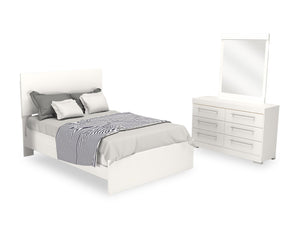 Riley 5-Piece Full Bedroom Set - White