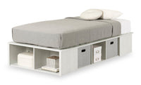 Everley Twin Platform Bed - White 