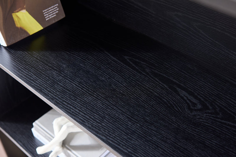 William 31.5\" 2-Shelf Bookcase - Black