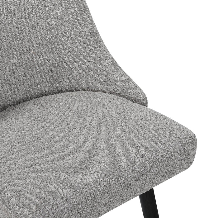 Nash Counter-Height Stool with Swivel Seat, Polyester Fabric, Metal - Dark Grey