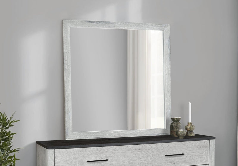 Blake Bedroom Dresser Mirror, Attachable, Wall Hanging - Grey