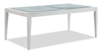 Vida Dining Table with Glass Inserts, 78