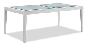 Vida Dining Table with Glass Inserts, 78