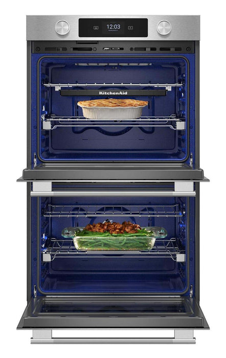 KitchenAid 30\" Smart Electric Double Wall Oven - PrintShield™ Stainless Steel - KOED730SPS\t