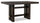 ["Metro Counter Height Dining Table with Built-in Wine Rack, 66##PACKAGEDETAILSquot;W - Brown"]