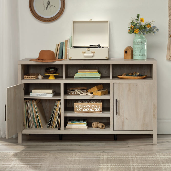 Wyatt 59.29\" Traditional TV Stand with Storage and Cable Management for TVs up to 65\" - Chalked Chestnut