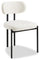 Rio Dining Chair with Polyester Fabric, Metal - Taupe