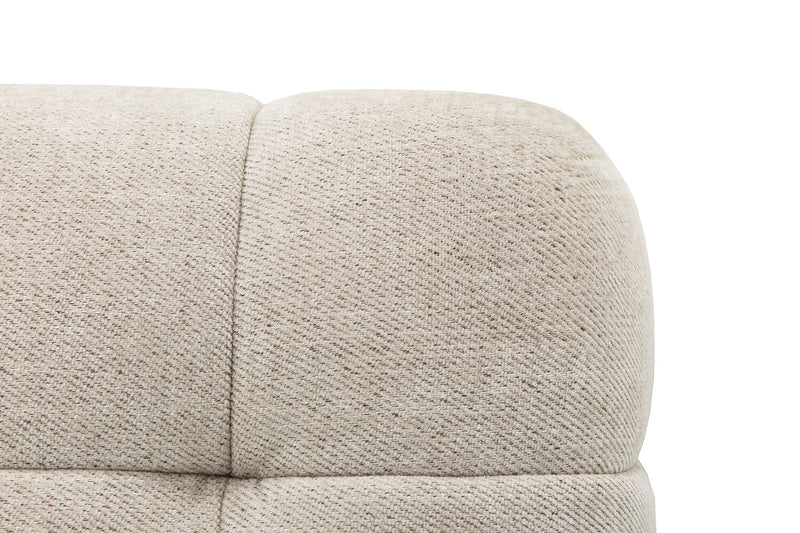 Kort & Co. Oaklyn Modular 4-Piece Fabric Sectional with Tufted Seat Cushions - Beige