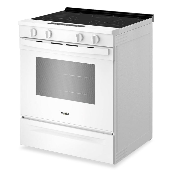 Whirlpool 30\" 5.3 Cu. Ft. Smart Electric Range with Air Cooking - White - YWSES4530TW