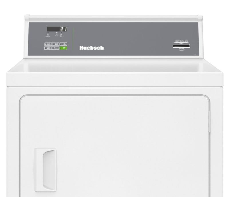 Huebsch 7 Cu.Ft. Commerical Prep for Card Electric Front Load Dryer – White - HDENYRGS176CW01