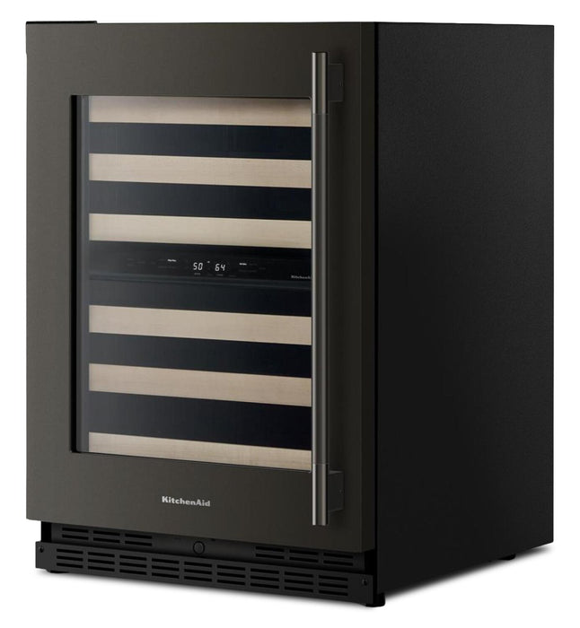 KitchenAid 24\" Undercounter Wine Cellar – Black Ore - KUWL524SBE