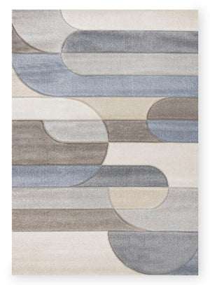 Farrah Blue Grey Area Rug - 5'3