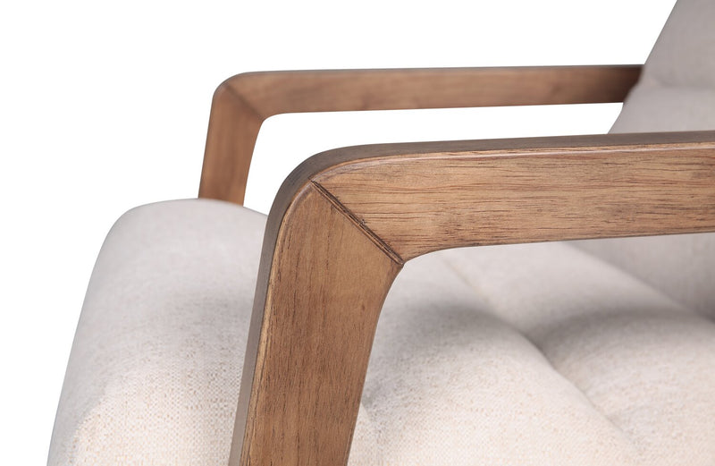 Cove 28\" Chenille Fabric Accent Chair – Taupe 