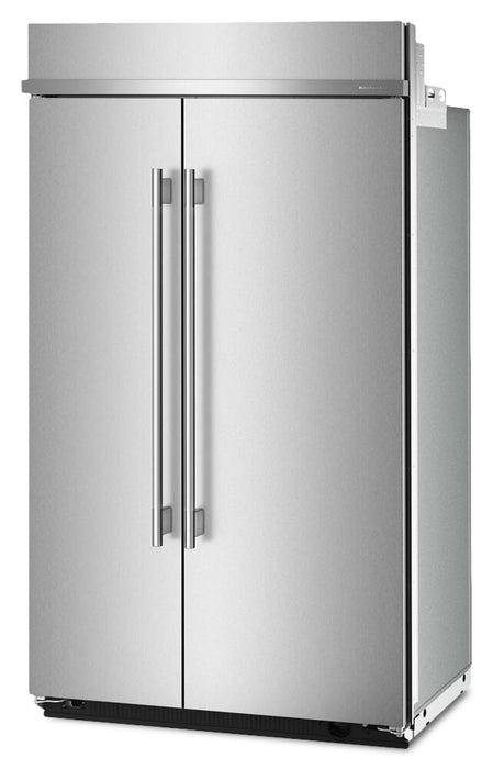 Kitchenaid 48\" 29.4 Cu. Ft. Built-In Side-by-Side Refrigerator – Stainless Steel - KBSN748SPS