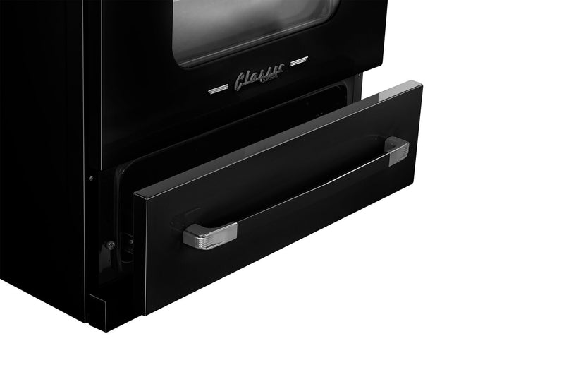 Classic Retro by Unique 30\" 3.9 Cu. Ft. Induction Range - Midnight Black - UNQ-30CR IC B