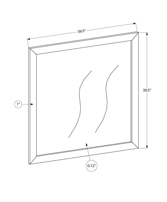Blake Bedroom Dresser Mirror, Attachable, Wall Hanging - Grey